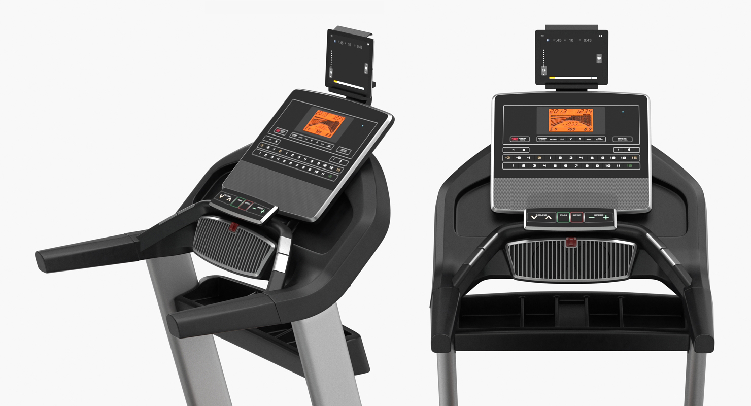 3D Fitness Treadmill Pro Rigged model