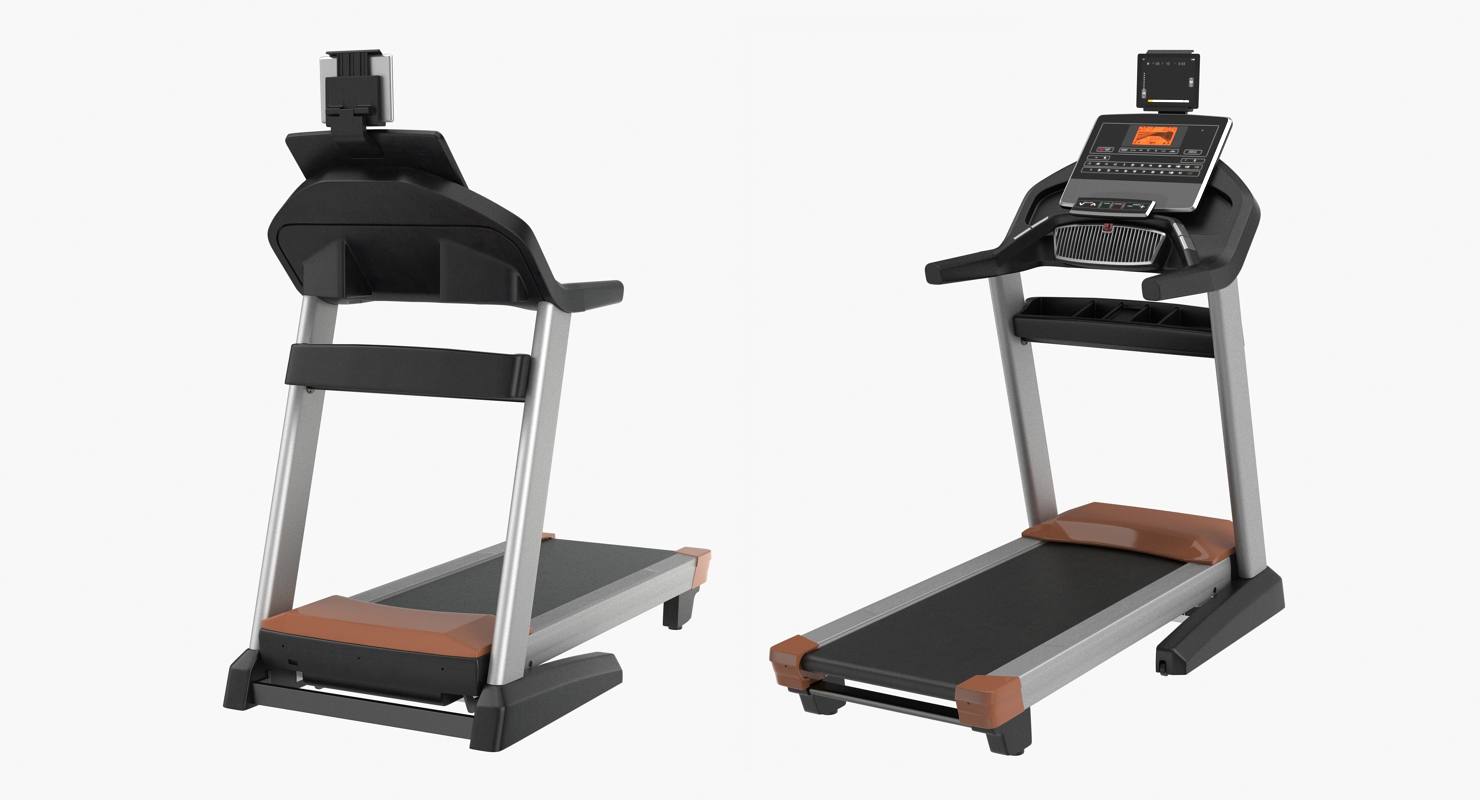 3D Fitness Treadmill Pro Rigged model