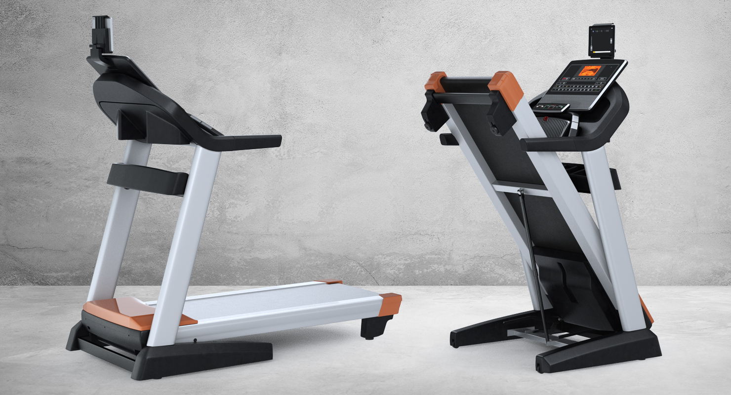 3D Fitness Treadmill Pro Rigged model