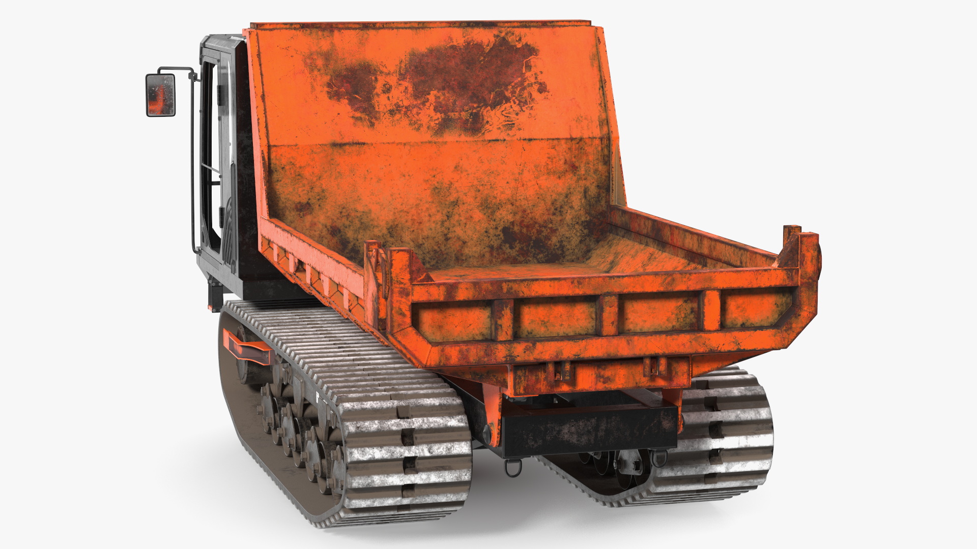 3D Small Crawler Dumper Orange Old