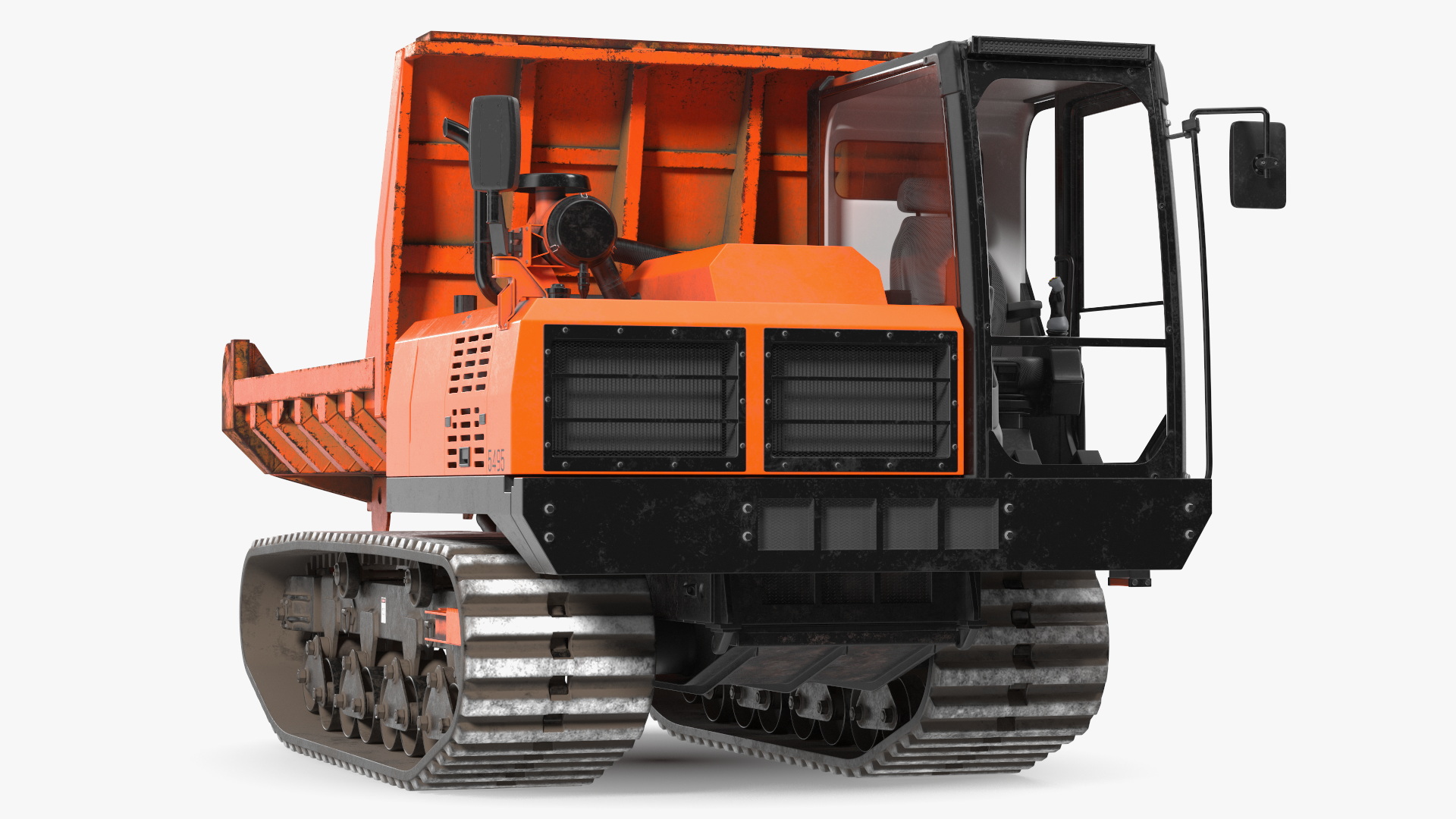 3D Small Crawler Dumper Orange Old