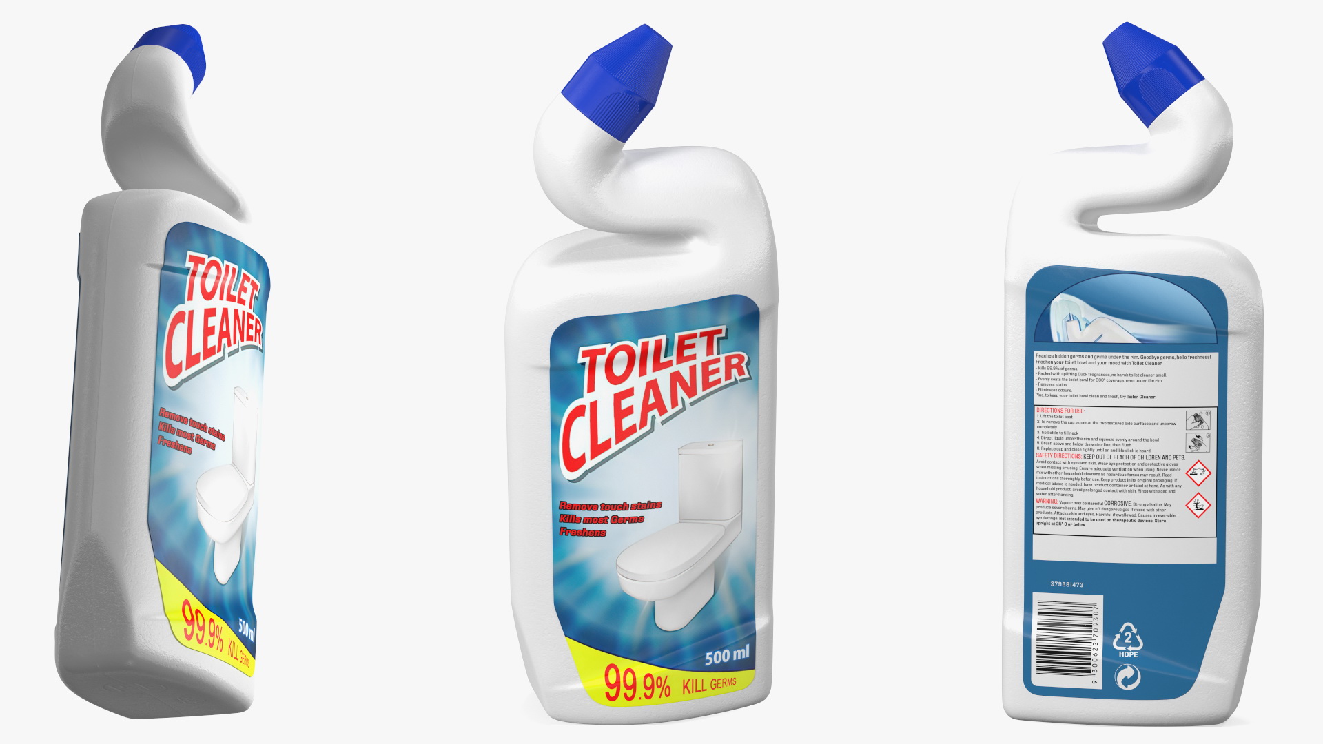 3D Toilet Bowl Cleaner Liquid