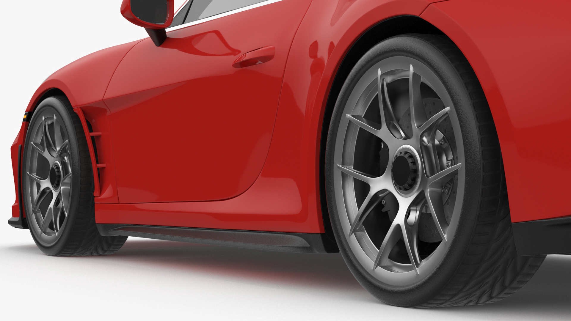 Realistic Red Sports Car 3D model