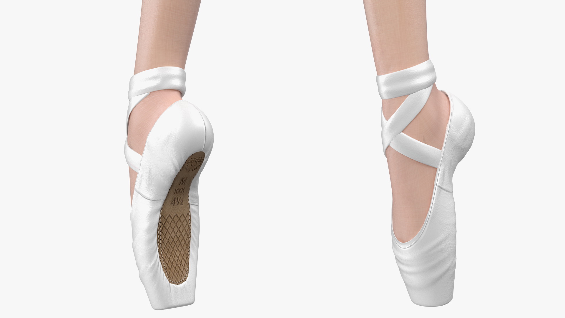 3D Ballerina Releve Pose