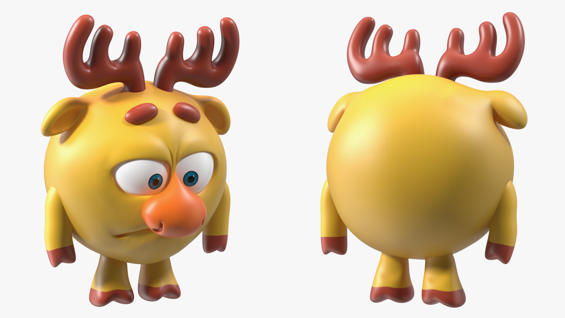 Cartoon Character Dokko Sad Pose 3D