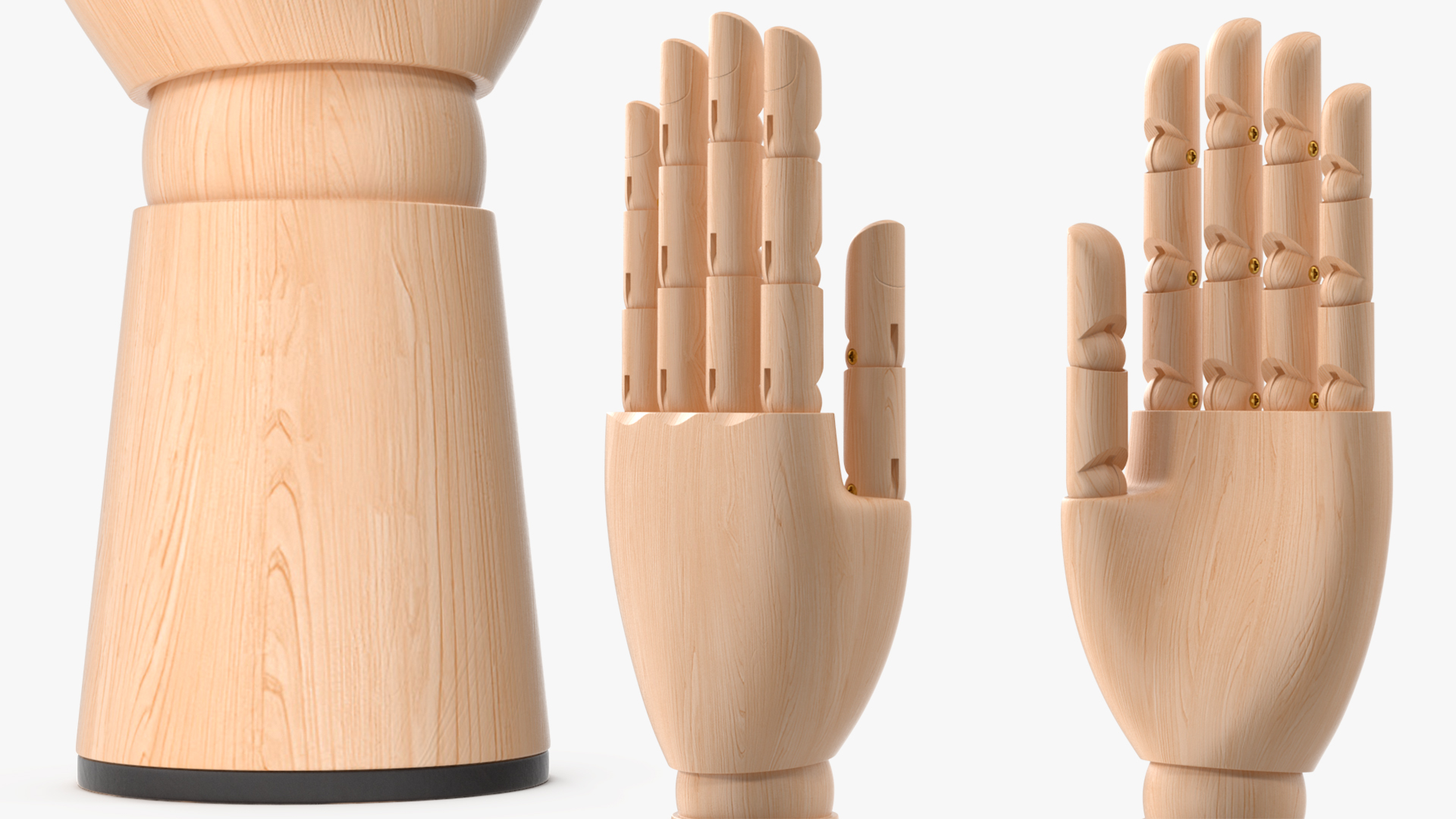 Mannequin Wooden Hand Light 3D