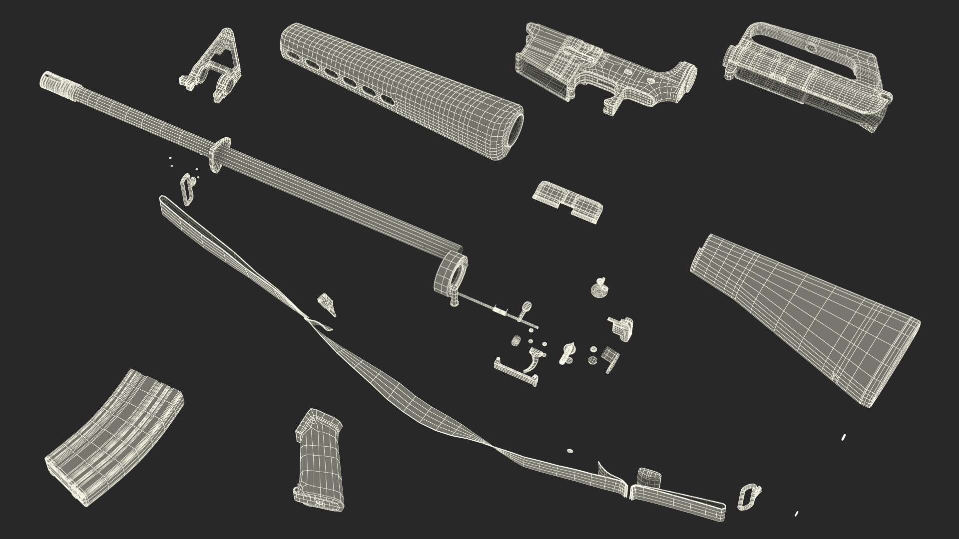 M16 Rifle 3D model