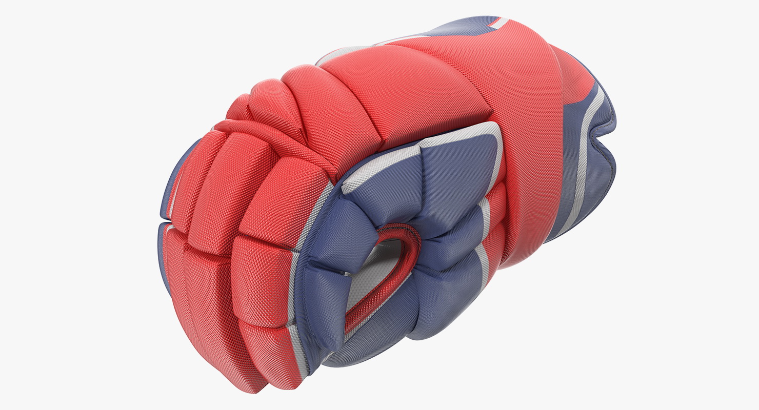 Hockey Player Gloves Rigged 3D