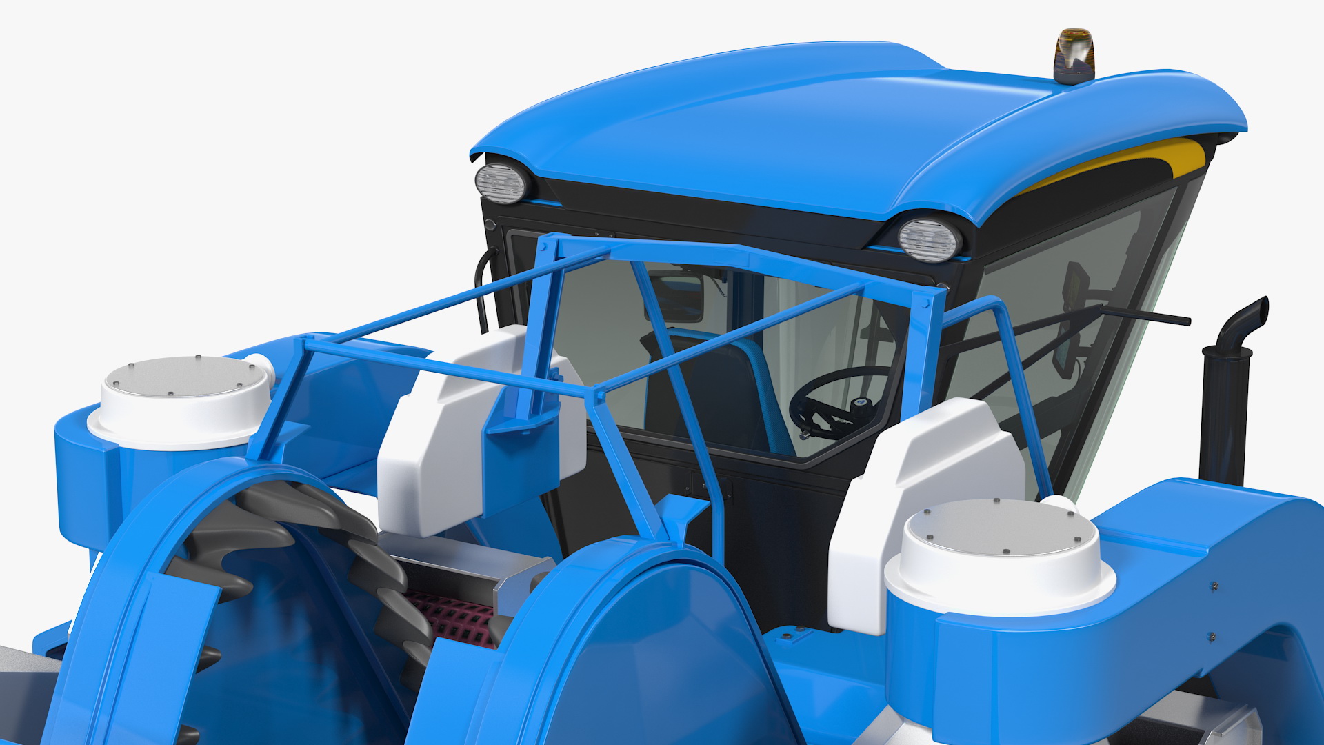 BRAUD 9090X Grape Harvester Rigged 3D model