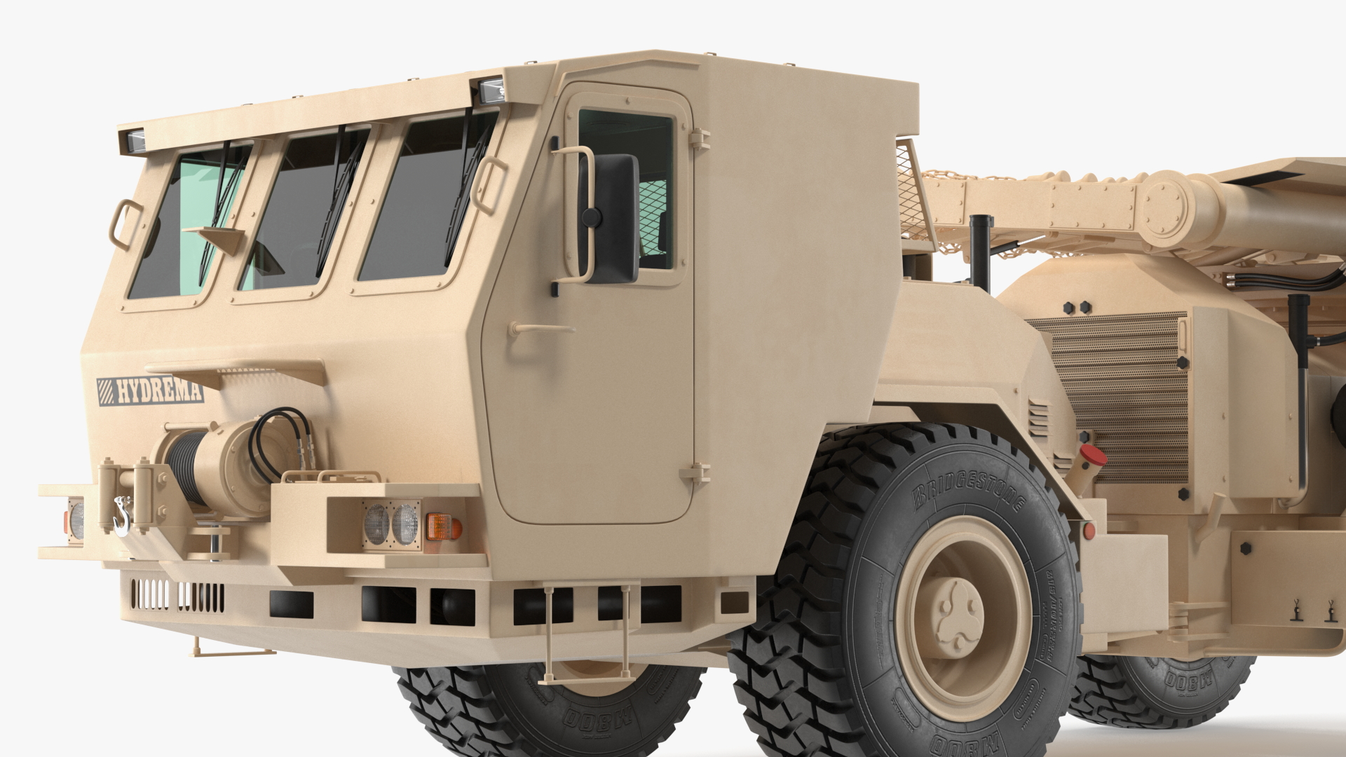 3D Hydrema 910 Mine Clearing Vehicle Sand model