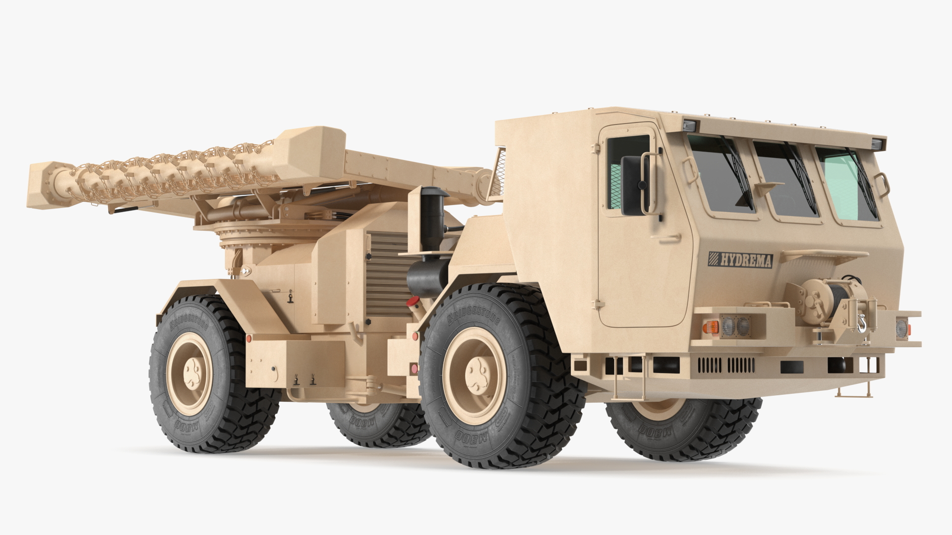 3D Hydrema 910 Mine Clearing Vehicle Sand model