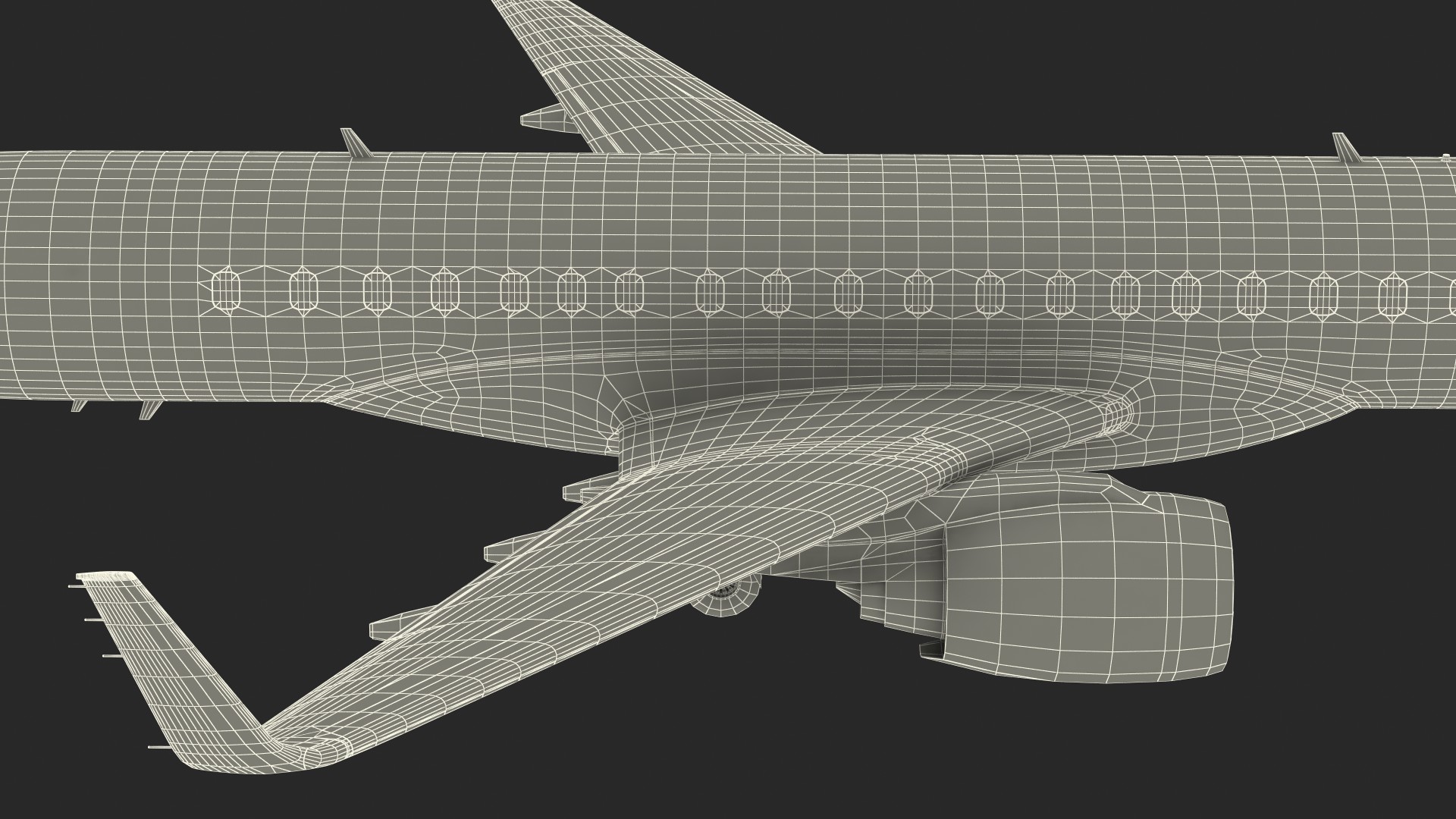 3D model Mitsubishi SpaceJet M90 Rigged