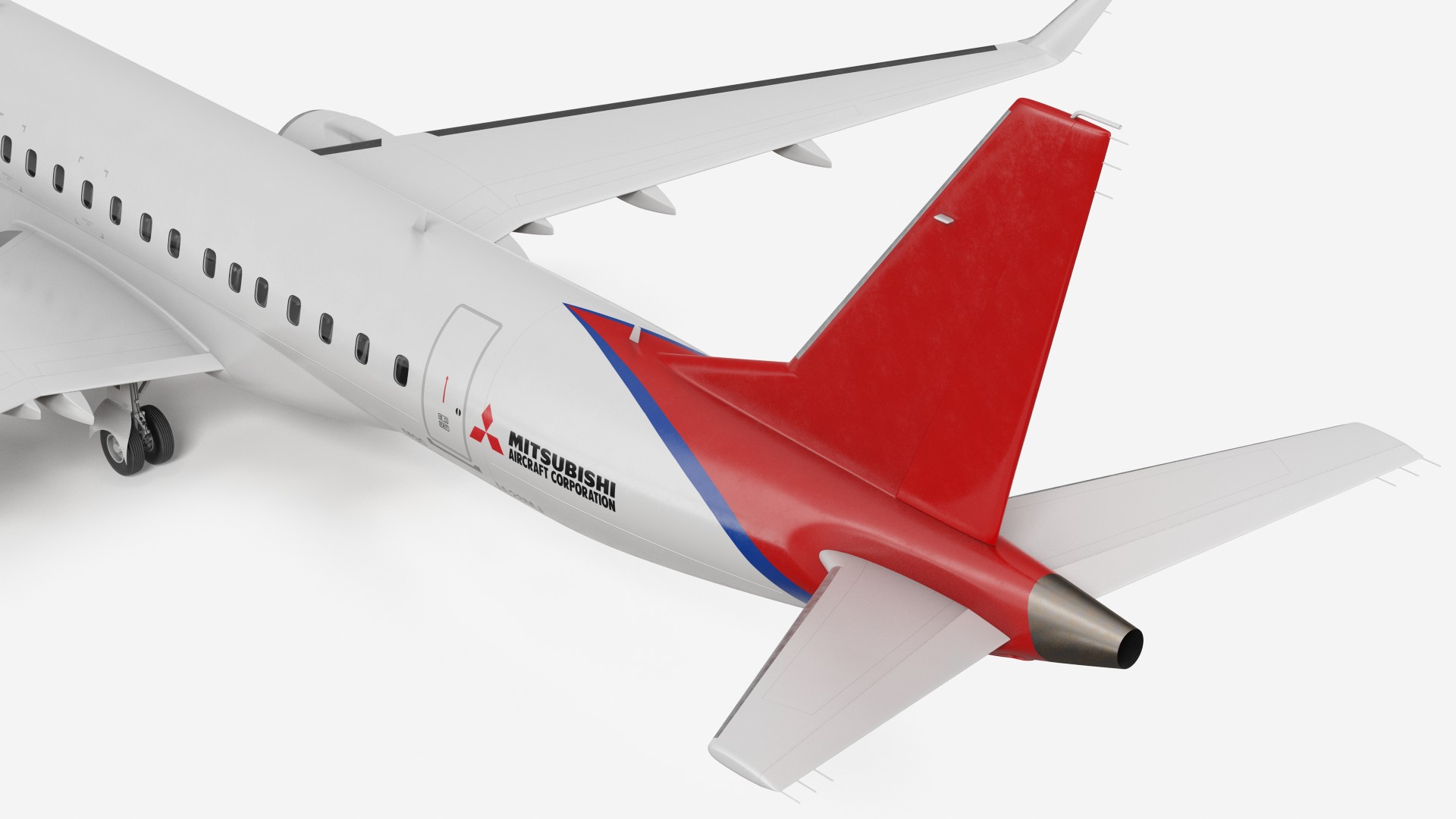 3D model Mitsubishi SpaceJet M90 Rigged