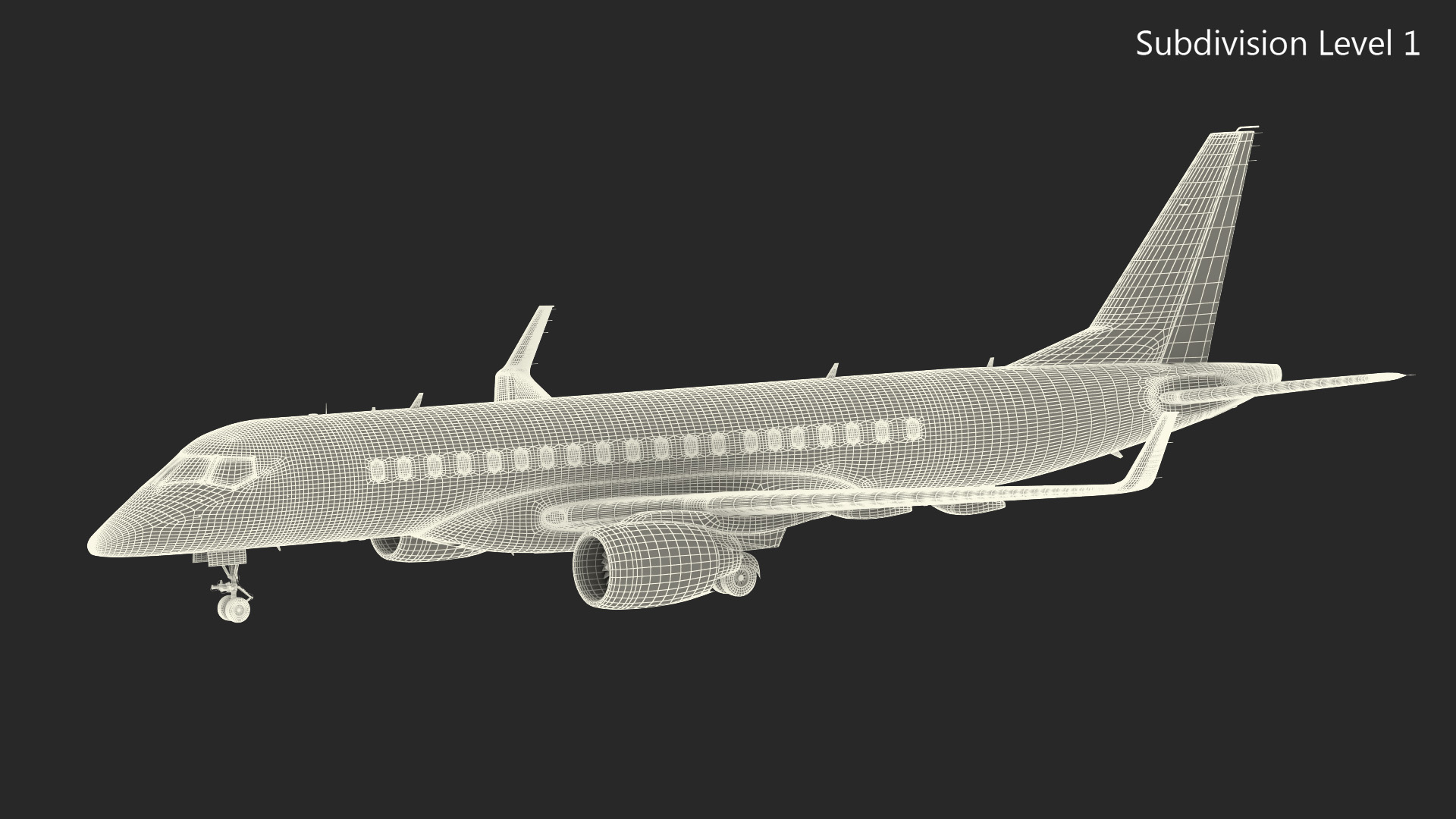 3D model Mitsubishi SpaceJet M90 Rigged