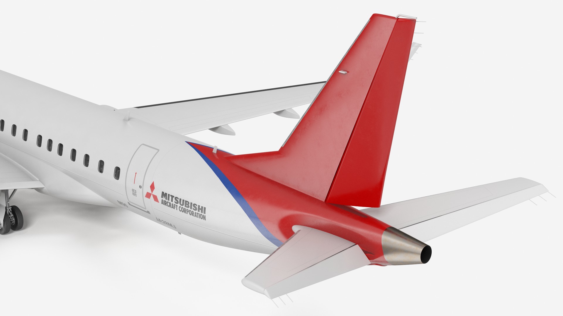 3D model Mitsubishi SpaceJet M90 Rigged