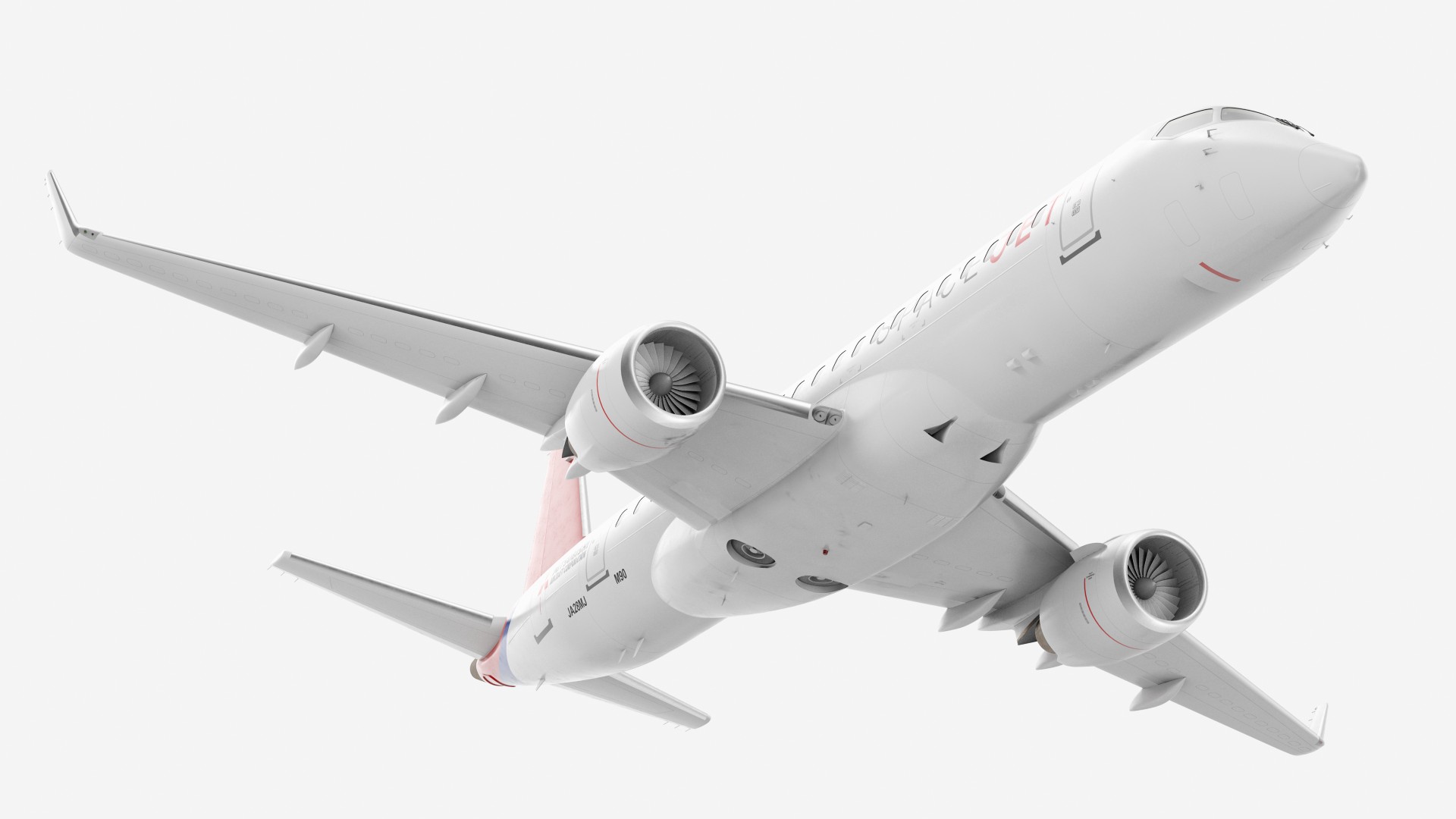 3D model Mitsubishi SpaceJet M90 Rigged