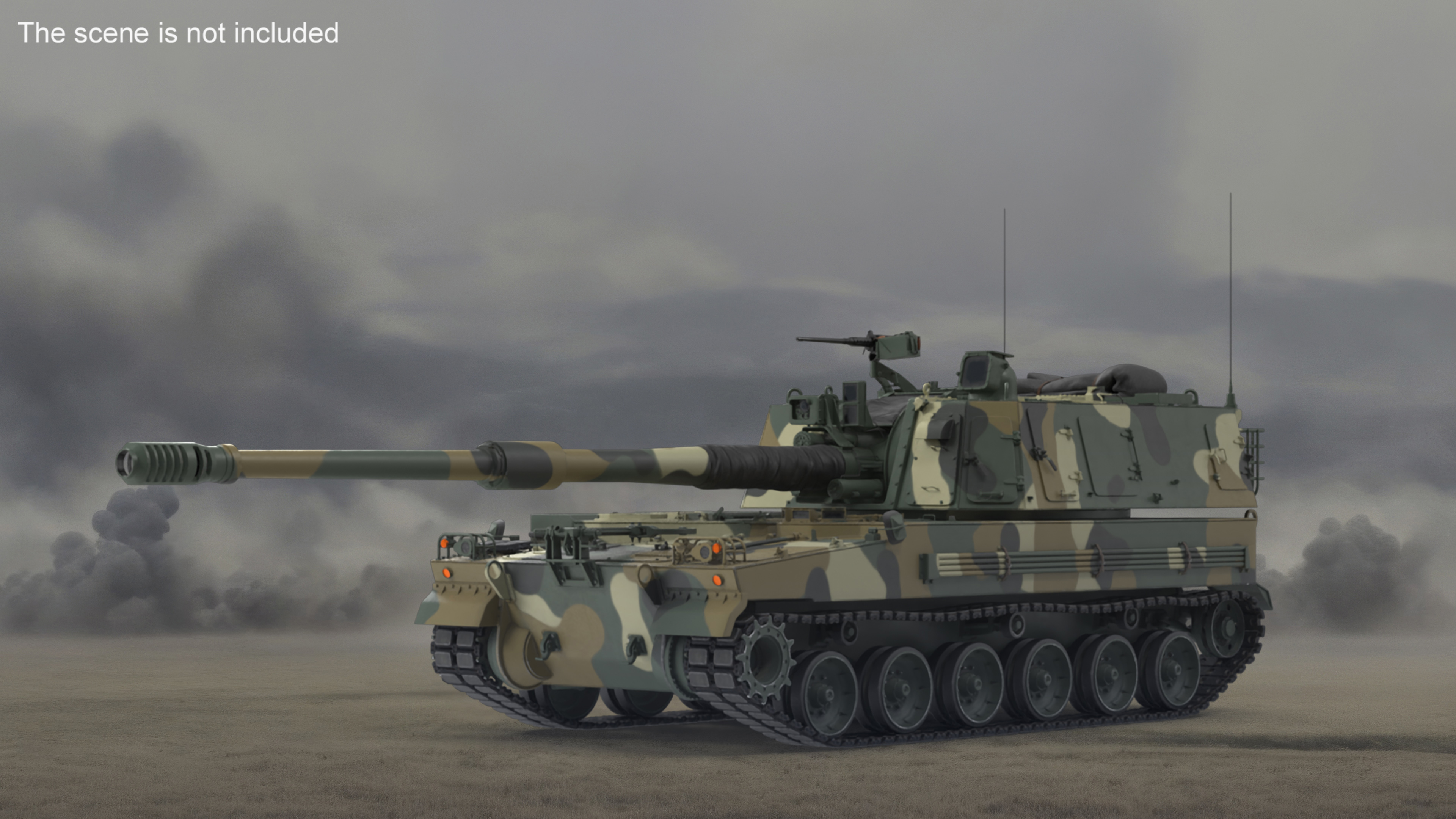 3D model K9 Thunder South Korean Artillery System