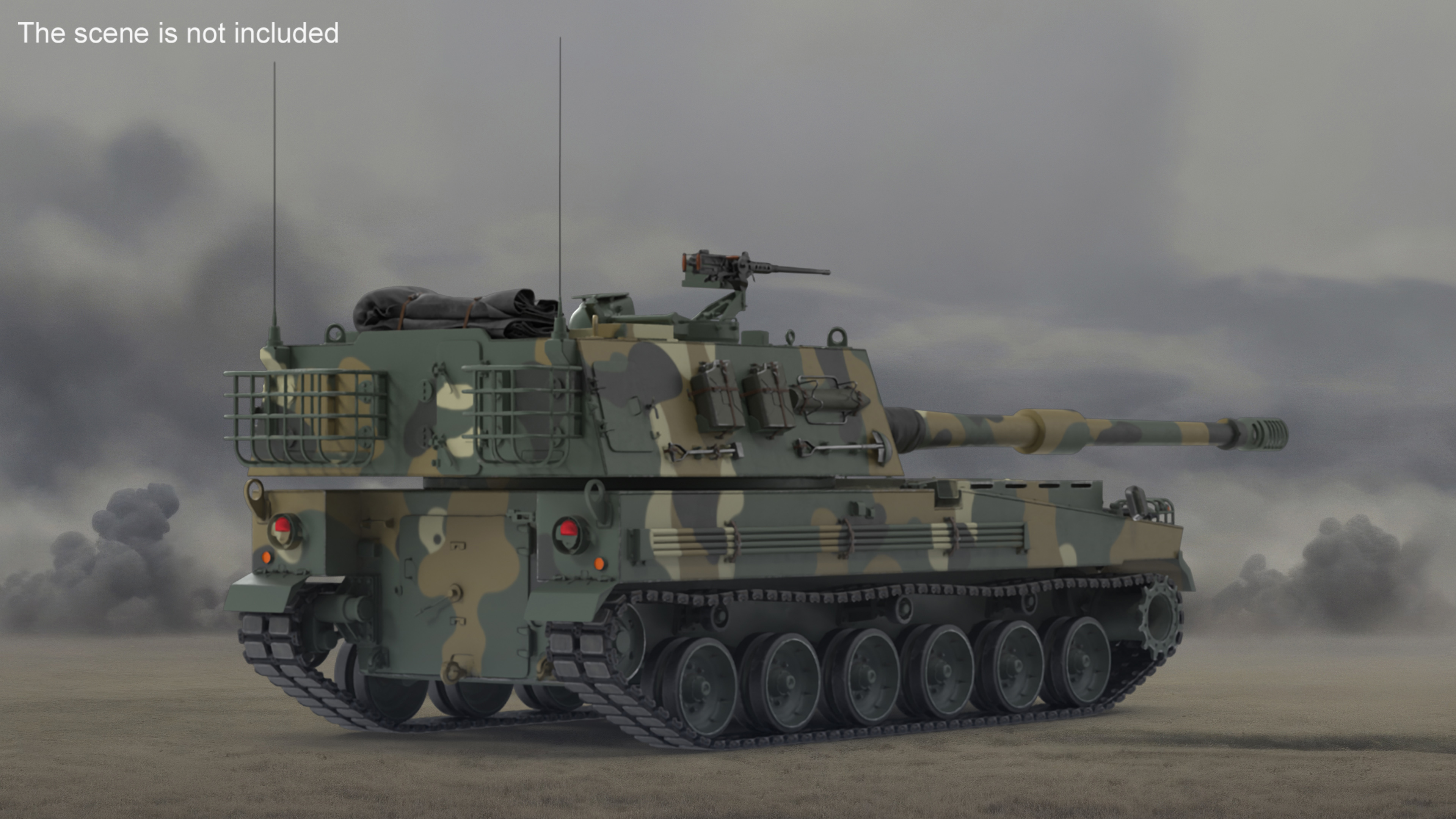 3D model K9 Thunder South Korean Artillery System