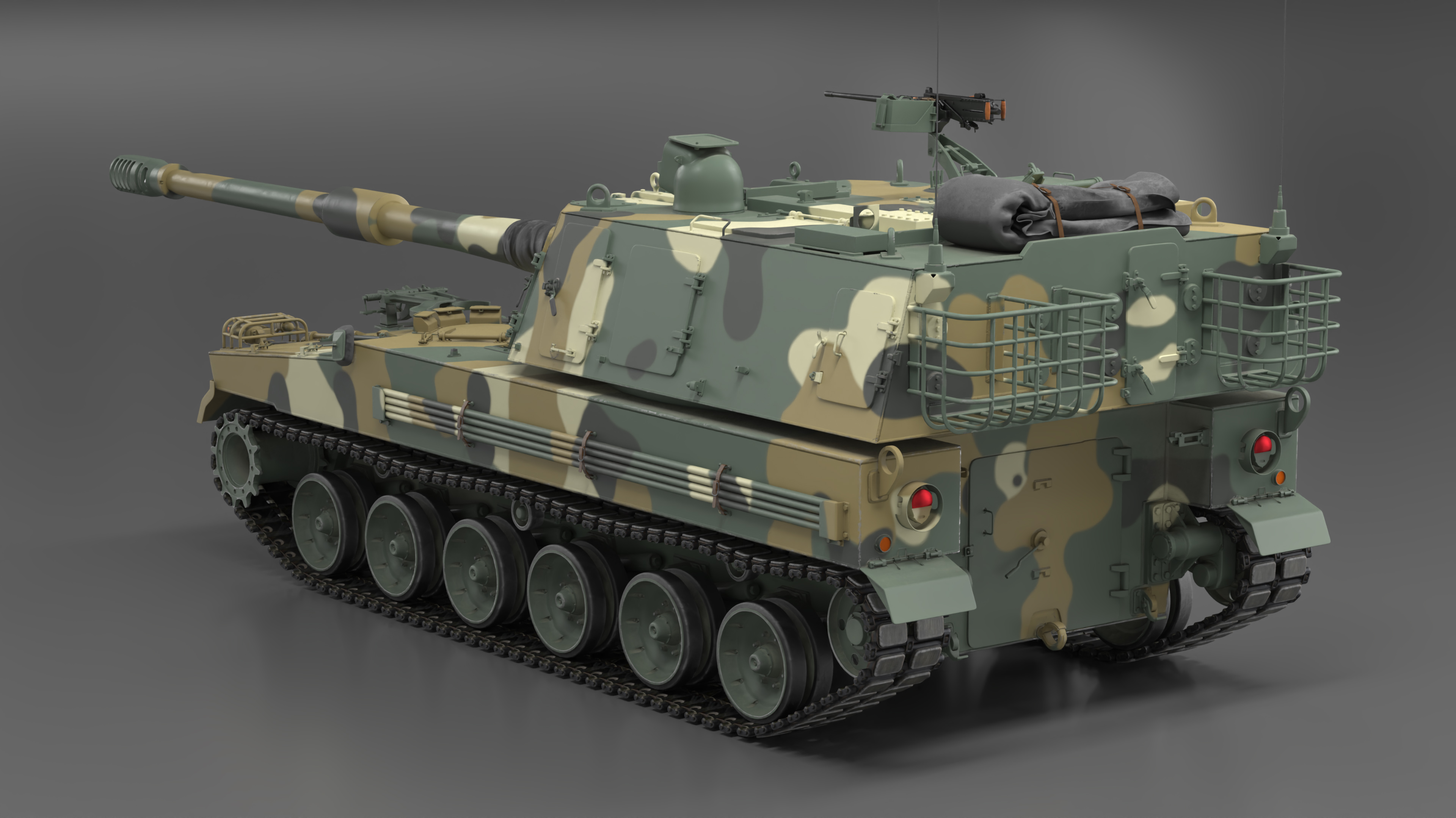 3D model K9 Thunder South Korean Artillery System