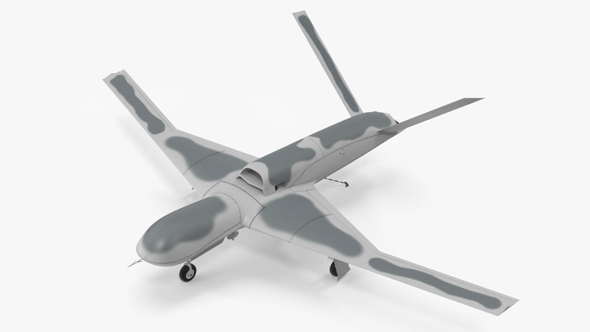 3D model General Atomics Avenger Drone Rigged for Cinema 4D