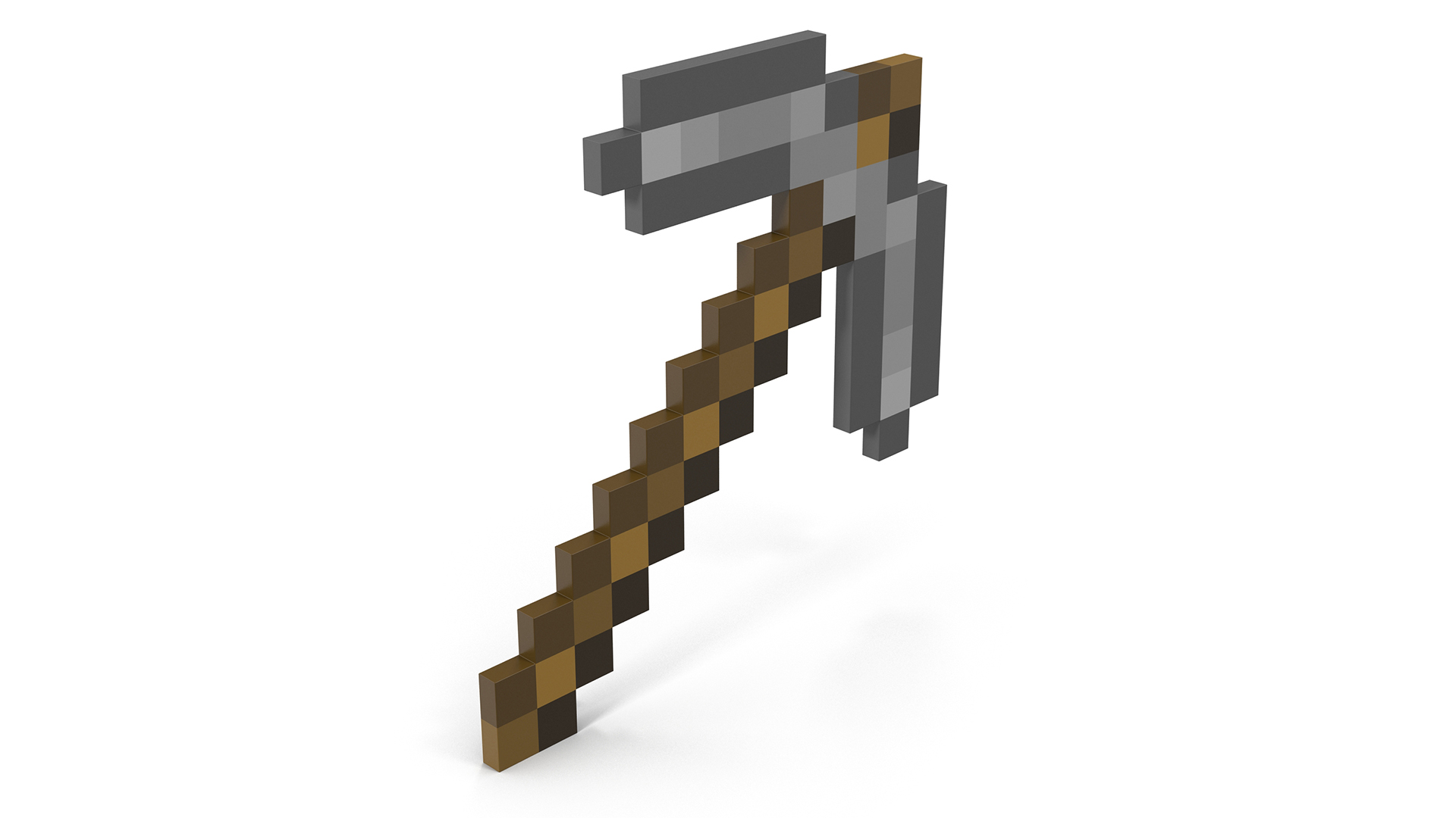 3D Minecraft Stone Pickaxe model