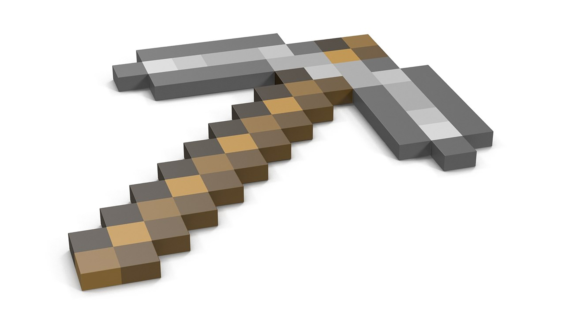 3D Minecraft Stone Pickaxe model