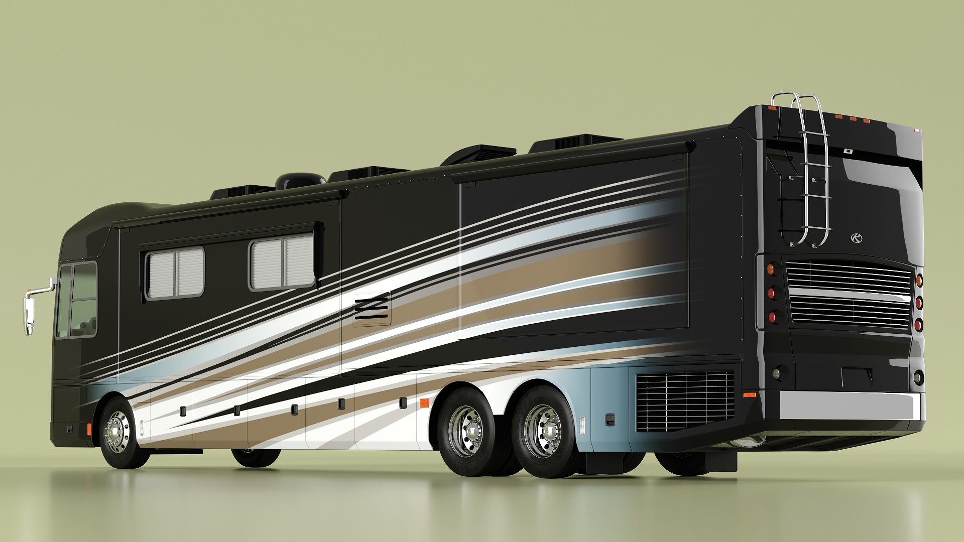 Luxury Motorhome Coach 3D