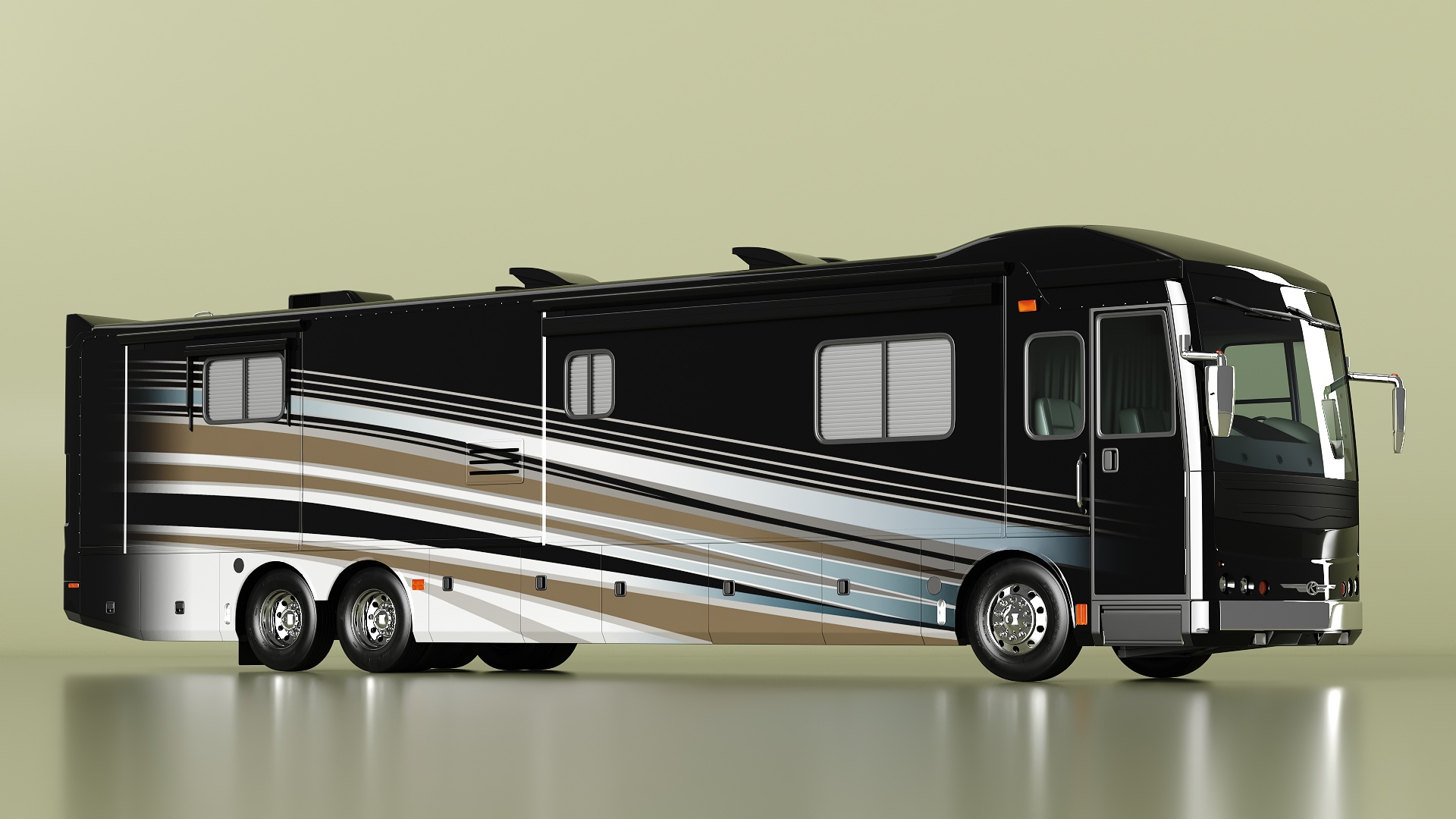 Luxury Motorhome Coach 3D