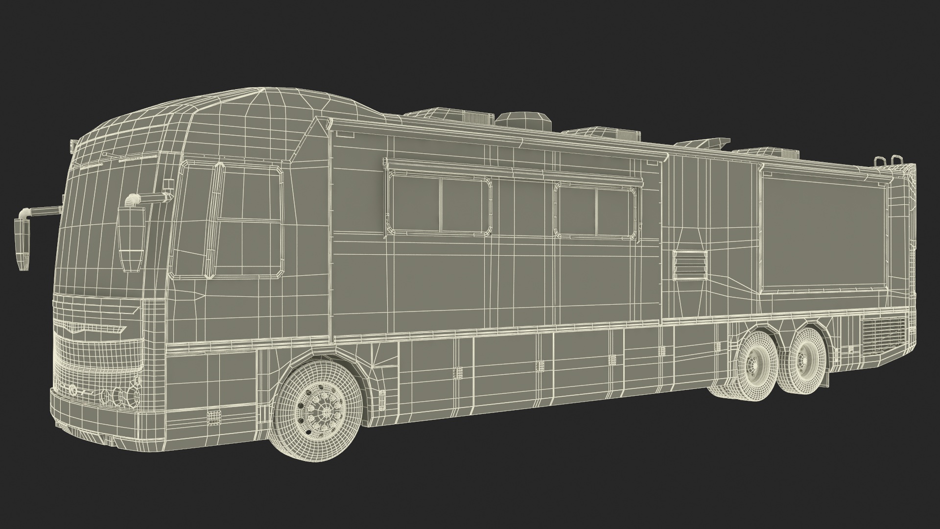 Luxury Motorhome Coach 3D