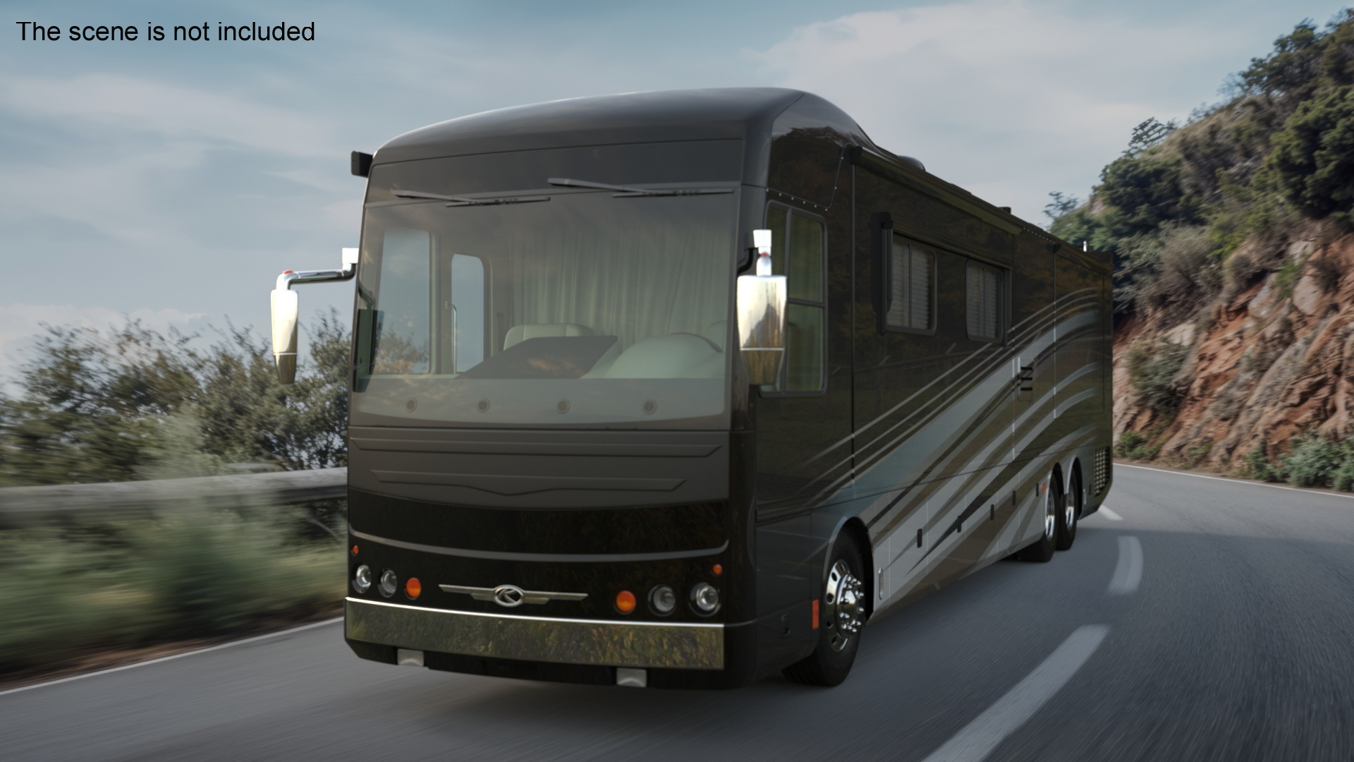 Luxury Motorhome Coach 3D