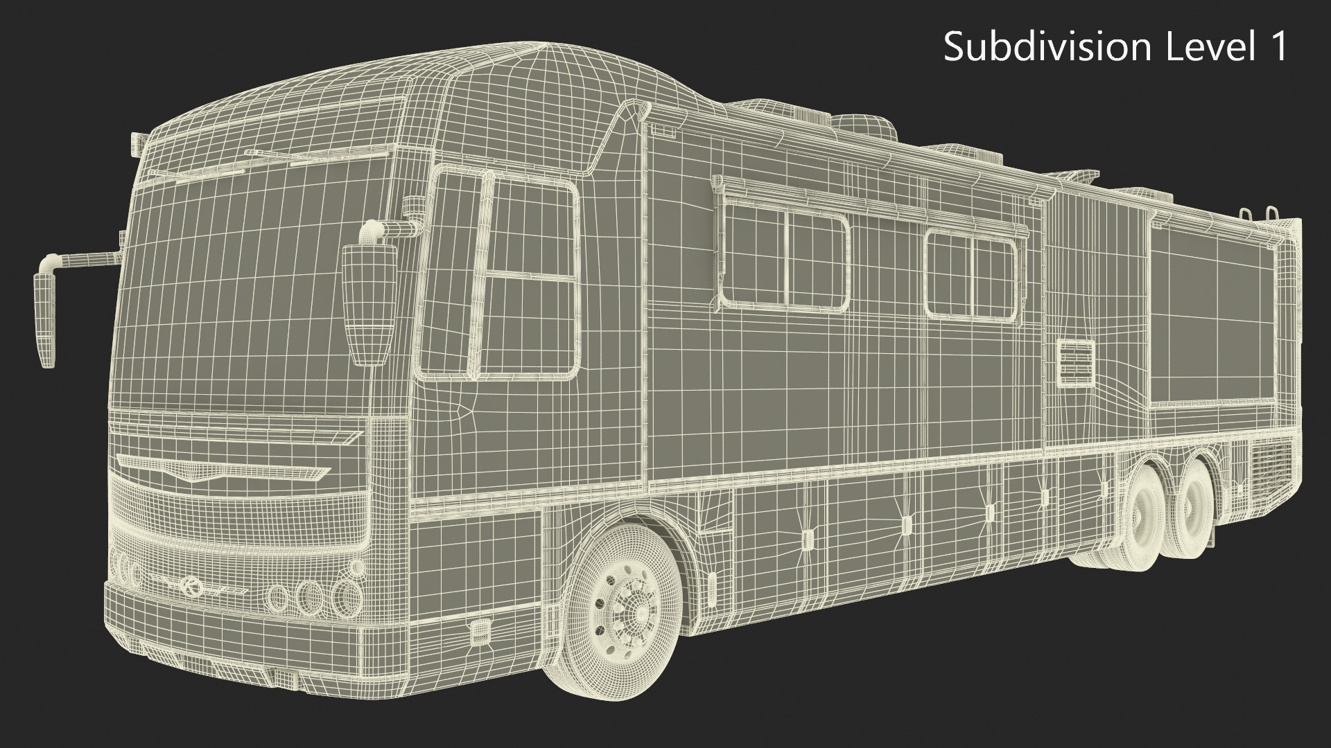 Luxury Motorhome Coach 3D