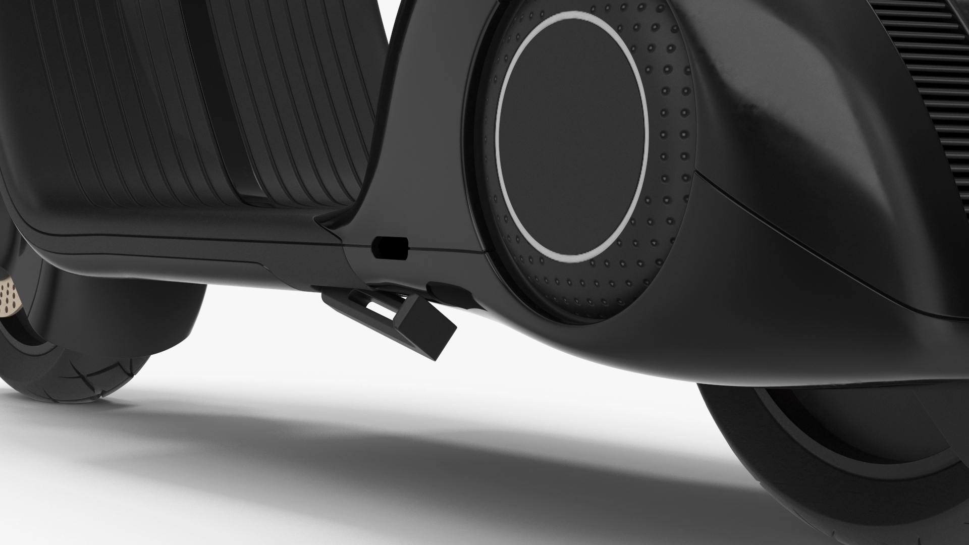 Modern Electric Scooter Black 3D model