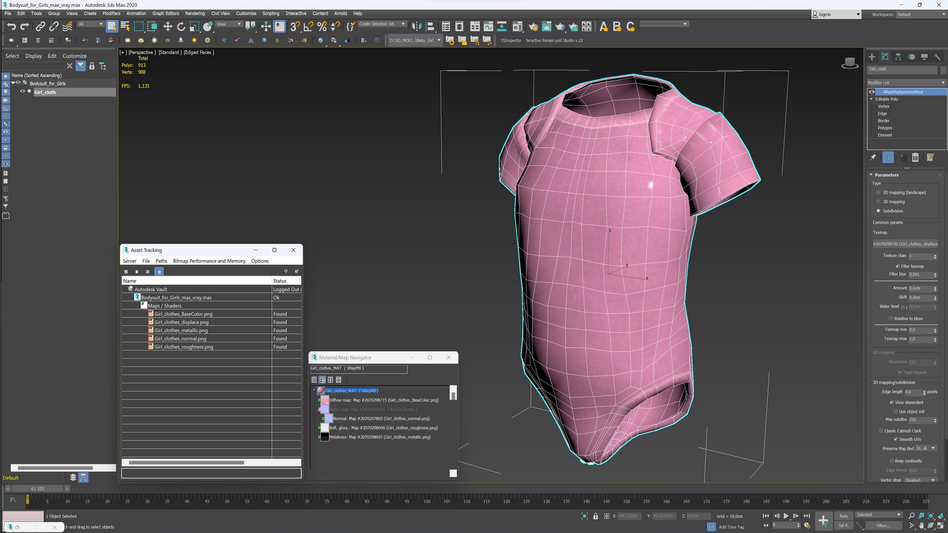 3D Bodysuit for Girls model