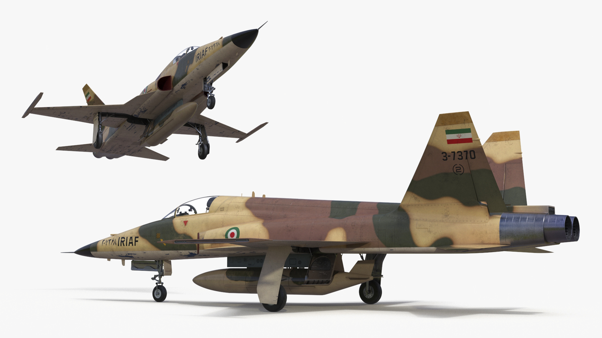 3D Iranian HESA Saeqeh Fighter Aircraft