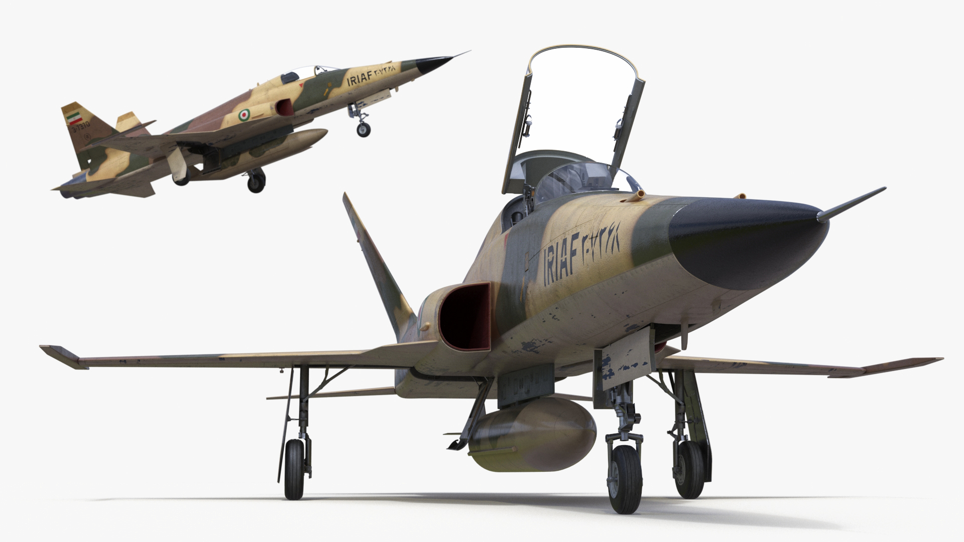 3D Iranian HESA Saeqeh Fighter Aircraft