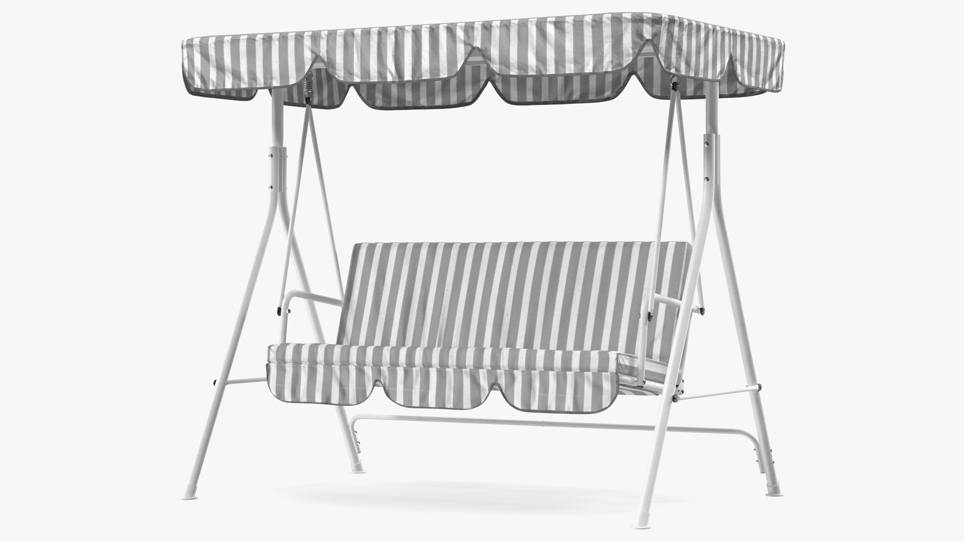 3D Porch Swing Grey Line