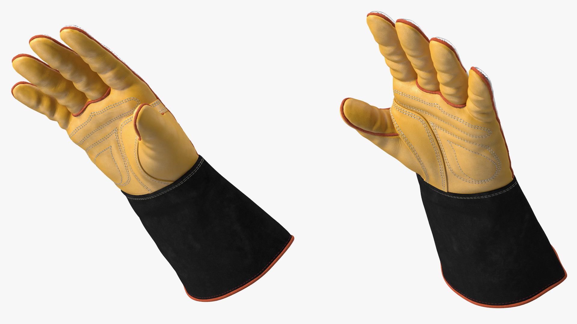 Lincoln Electric Reflective Welding Gloves Rigged 3D model