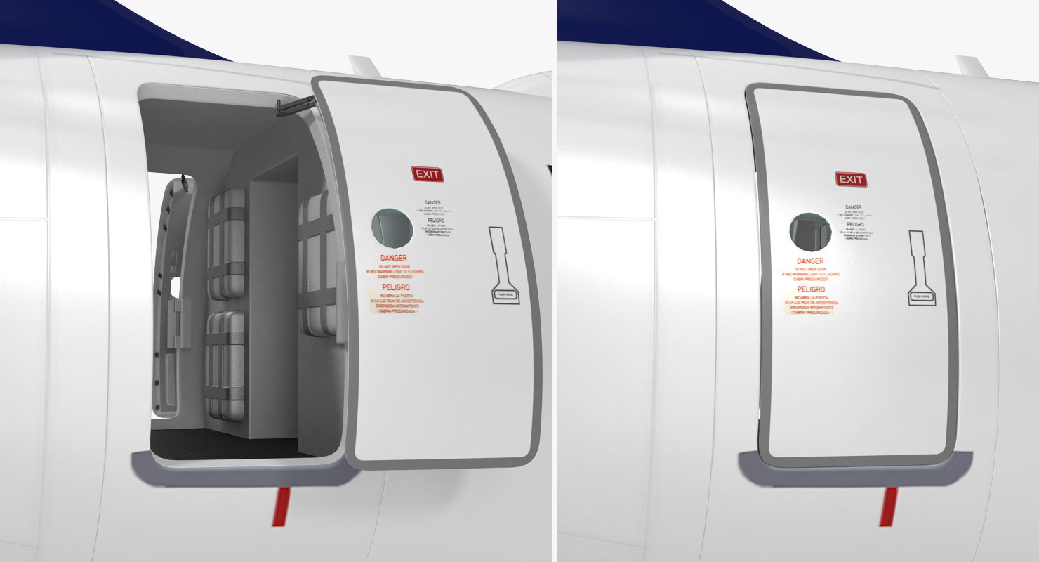 3D Airbus A321 NEO Delta Rigged model