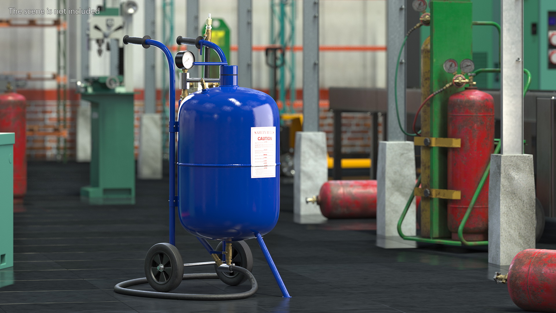 3D model Sandblasting Machine Blue