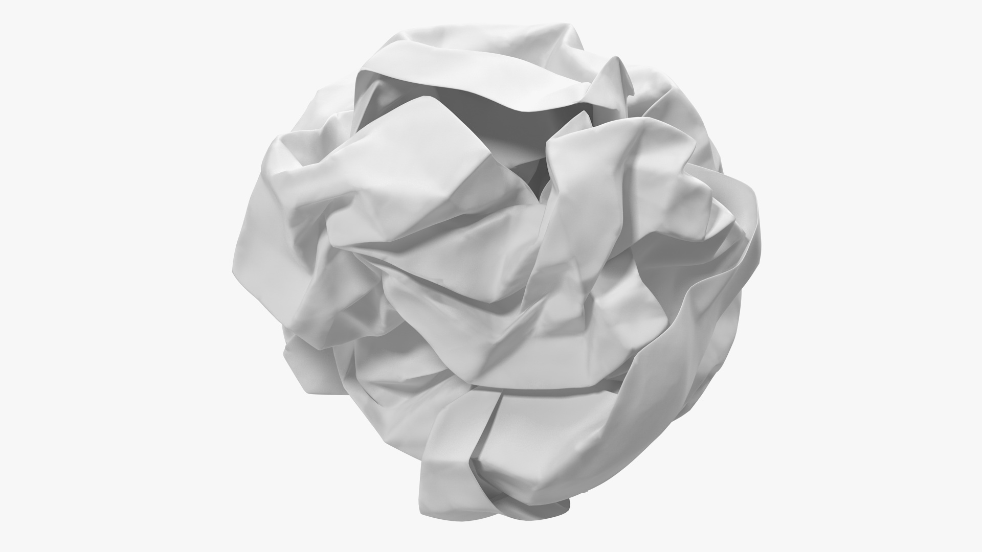 Crumpled Paper Ball 3D model