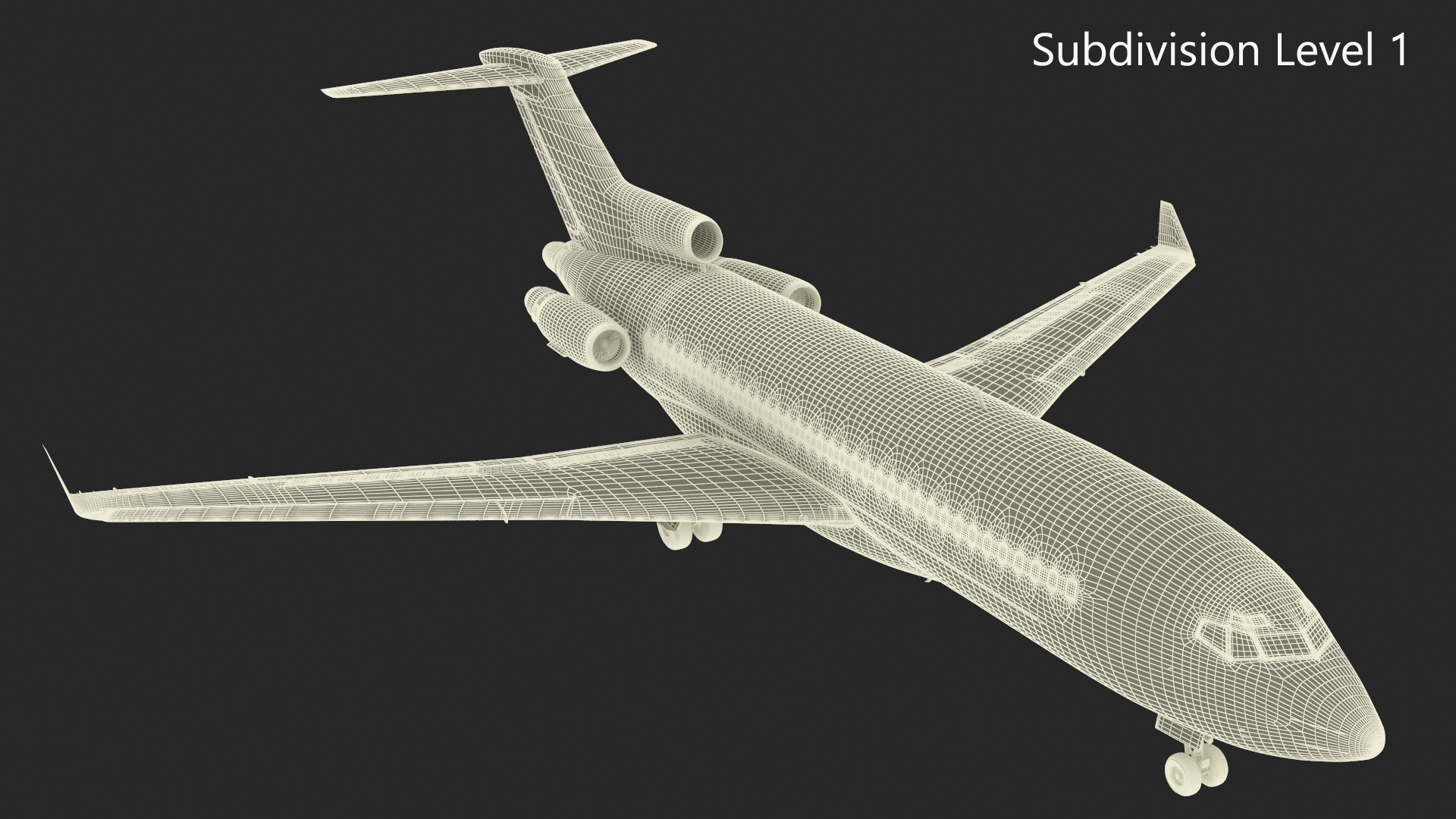 3D Boeing 727-100 Purolator Rigged