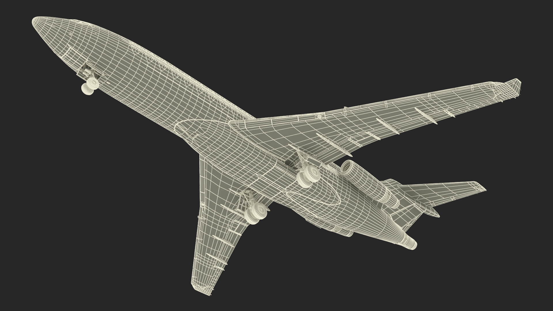 3D Boeing 727-100 Purolator Rigged