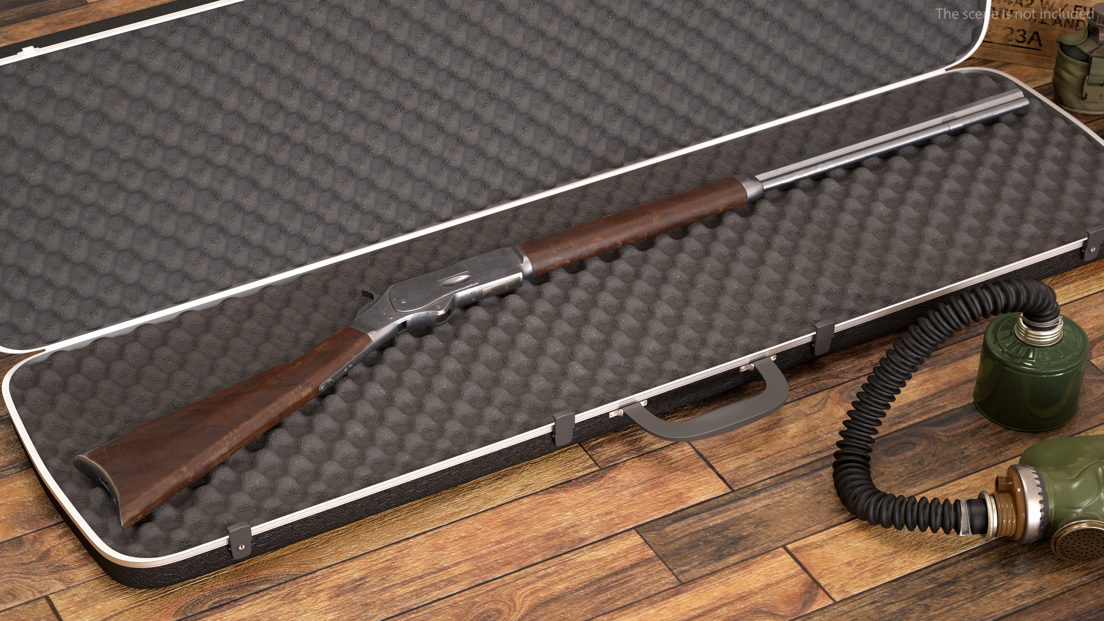 Winchester 1873 Lever-action Rifle 3D model