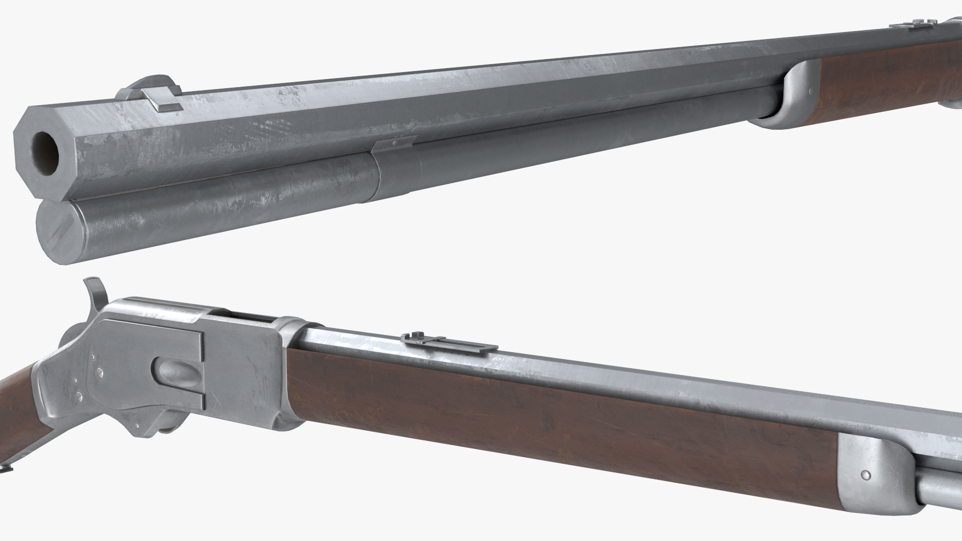 Winchester 1873 Lever-action Rifle 3D model