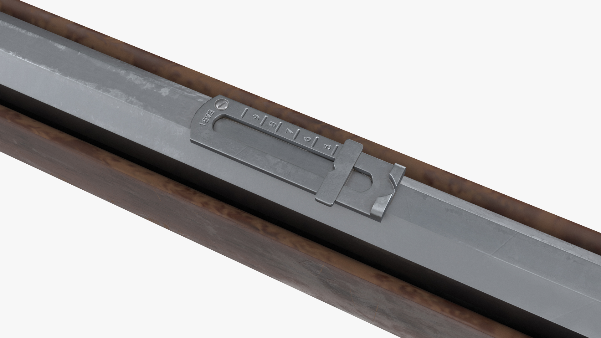 Winchester 1873 Lever-action Rifle 3D model