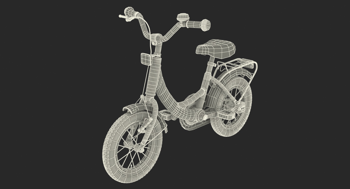 3D Kids Bike Rigged