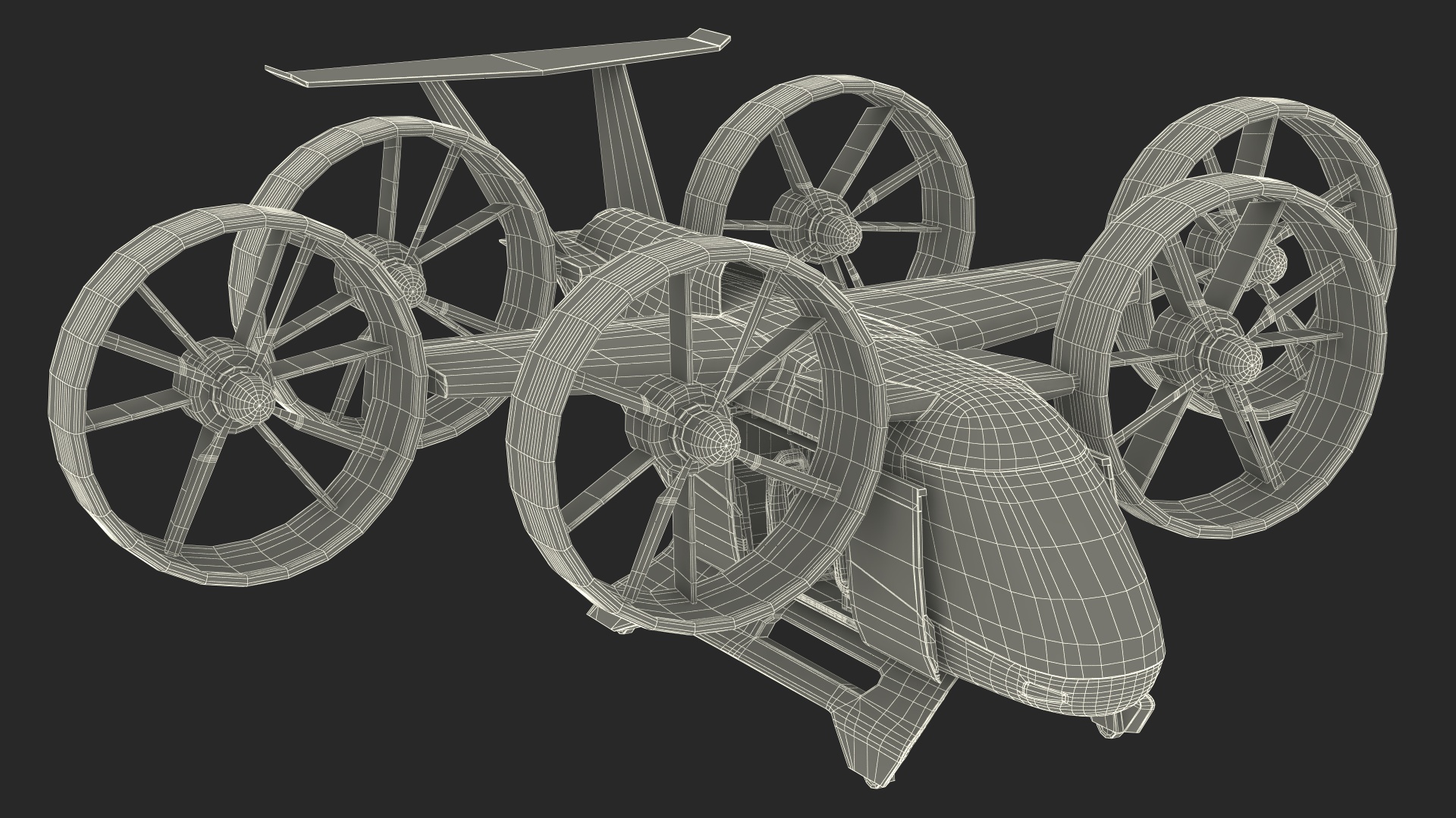 3D Flying Taxi Bell Nexus Rigged for Cinema 4D model