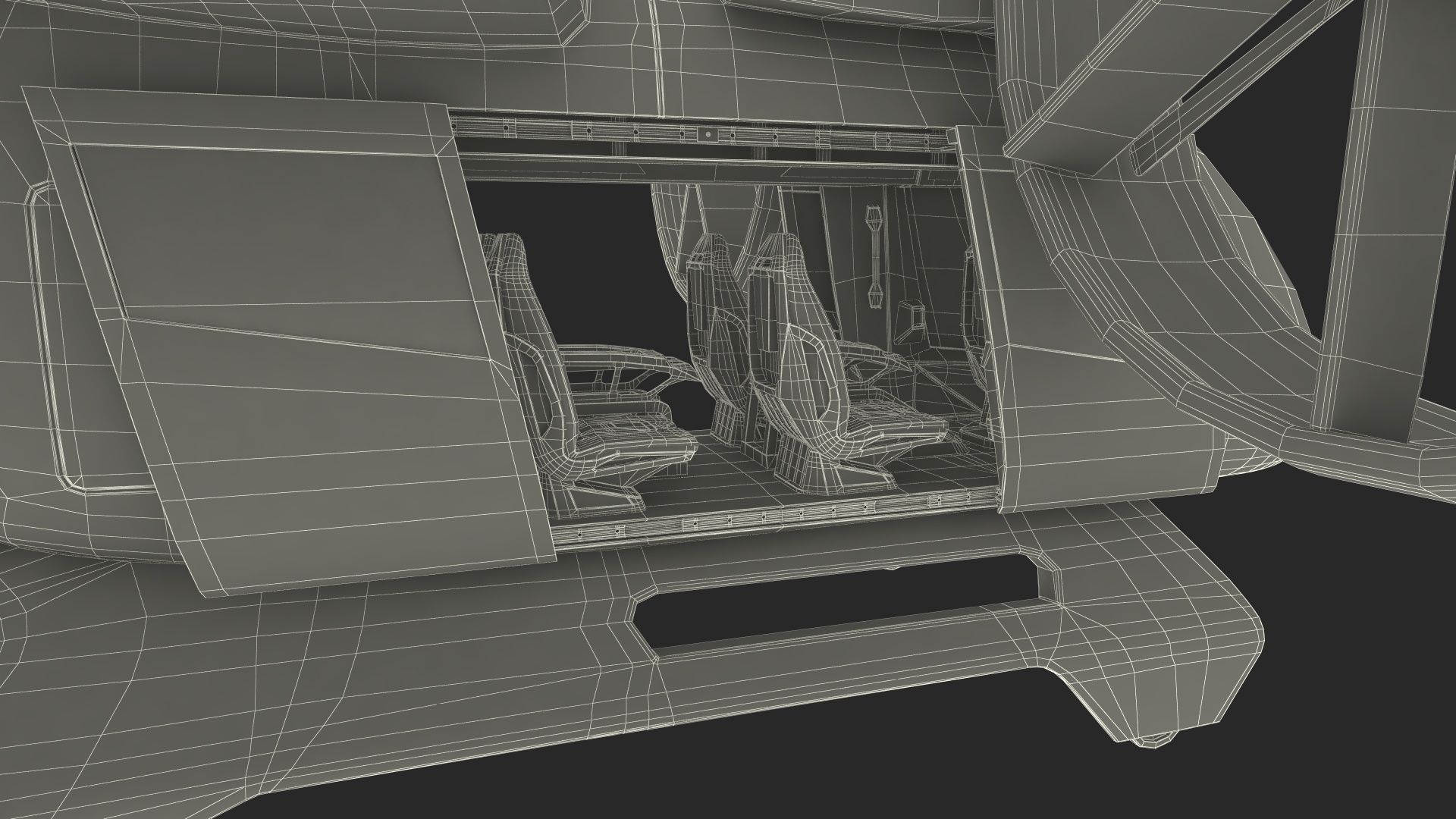 3D Flying Taxi Bell Nexus Rigged for Cinema 4D model