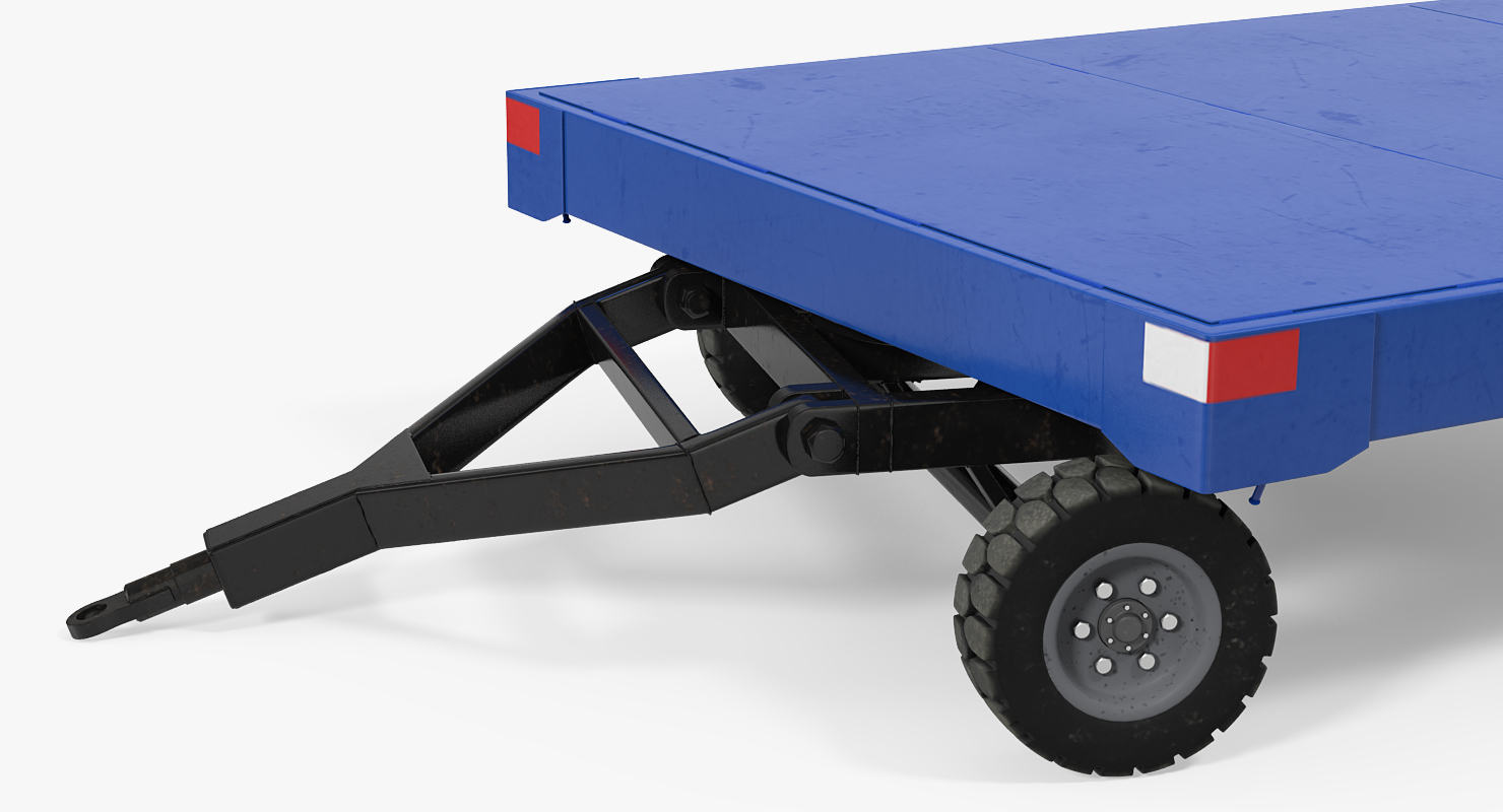 3D Airport Baggage Trailer model