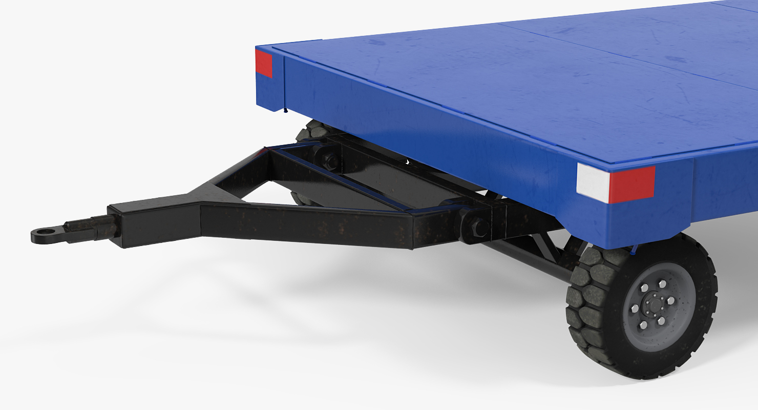 3D Airport Baggage Trailer model